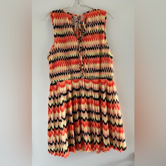 Summer Crochet Mini Dress By Sanctuary In Citrus Stripe - Picture 4 of 4